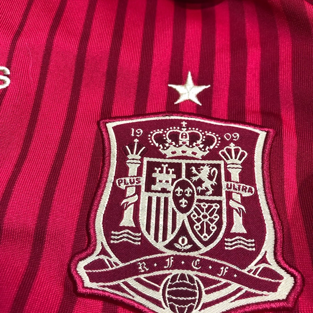Spain Team World Cup 2014 2015 Home Football Shirt Soccer Jersey Adidas Men Sz M - Picture 14 of 16